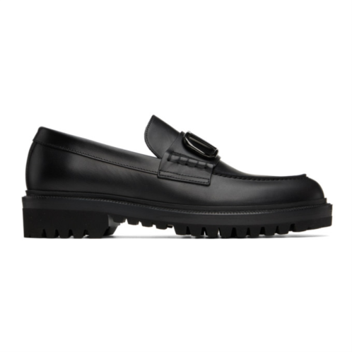 Valentino Garavani Black VLogo Loafers