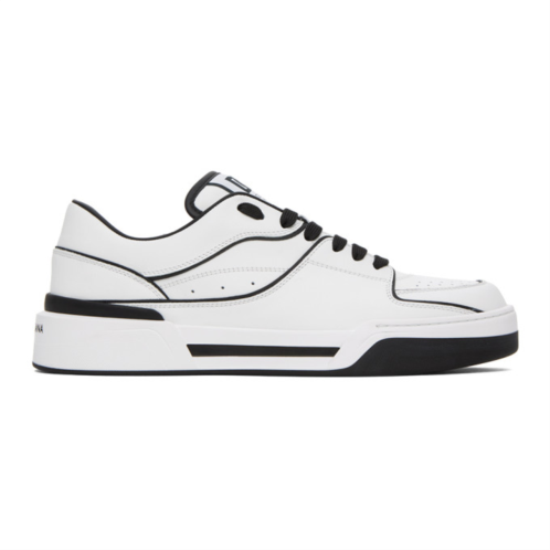 Dolce&Gabbana White & Black New Roma Sneakers