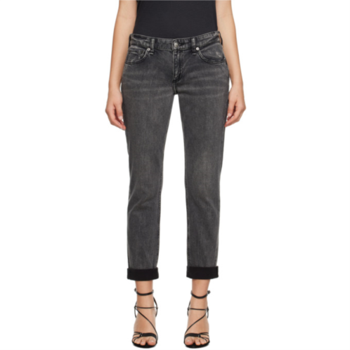 Rag & bone Black Dre Boyfriend Jeans