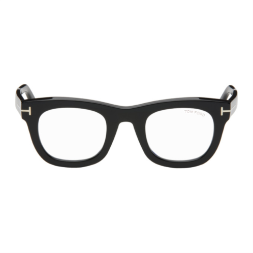 TOM FORD Black Blue-Block Square Glasses