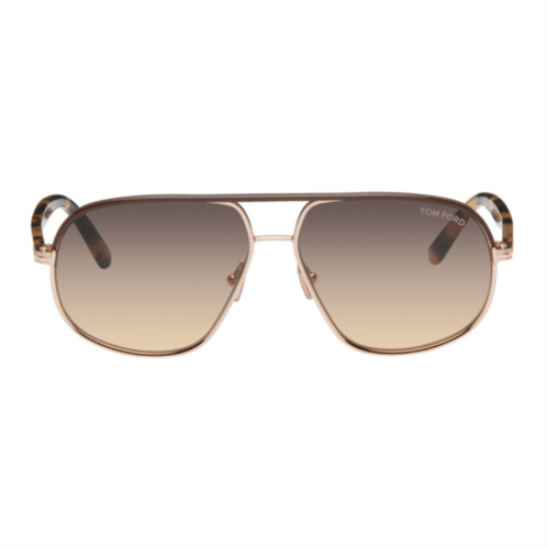TOM FORD Gold Maxwell Sunglasses