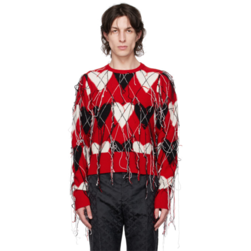 Charles Jeffrey LOVERBOY Red Guddle Sweater