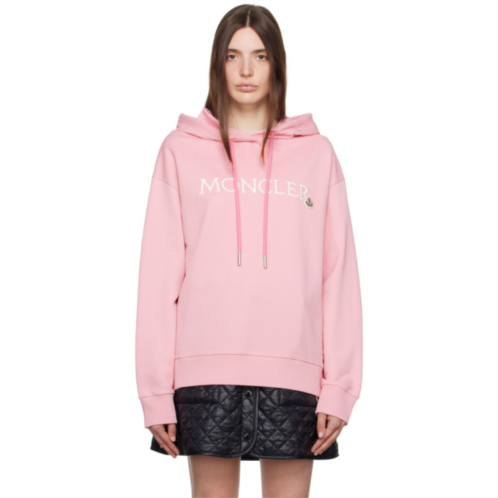 Moncler Pink Patch Hoodie