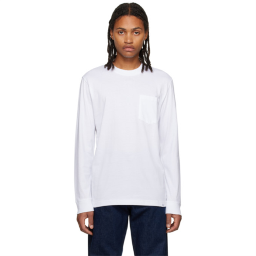 NORSE PROJECTS White Johannes Long Sleeve T-Shirt