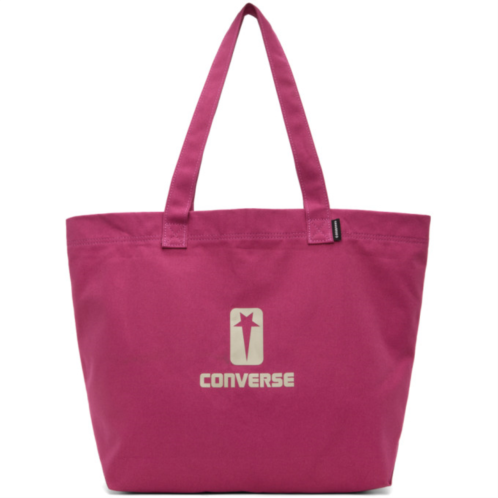Rick Owens DRKSHDW Pink Converse Edition Logo Tote