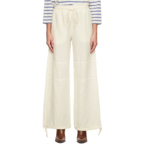 Acne Studios Off-White Relaxed Trousers