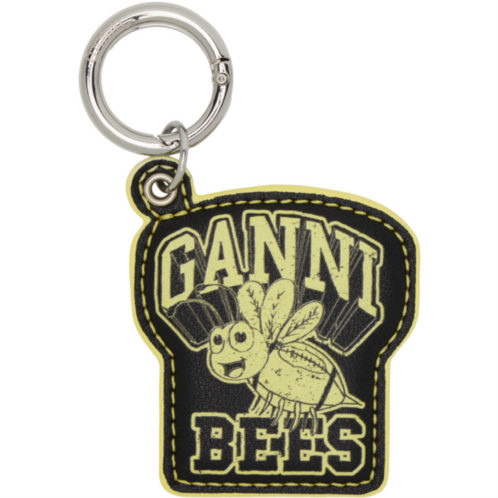 GANNI Yellow & Black Bee Keychain