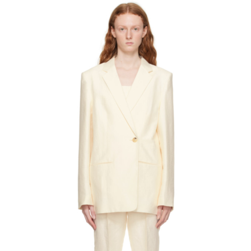 Helmut Lang Off-White Double-Breasted Blazer