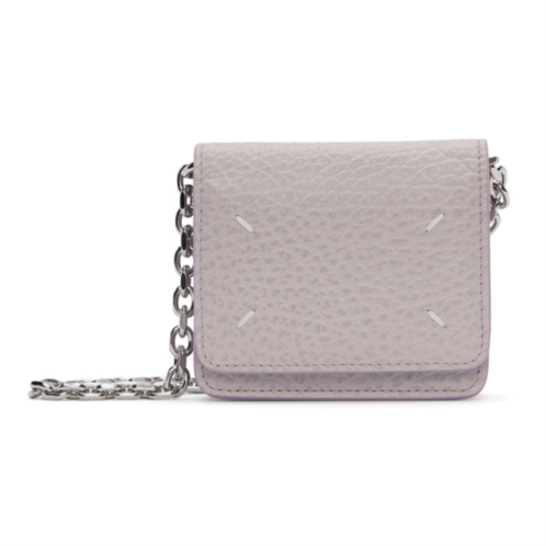 Maison Margiela Purple Four Stitches Chain Wallet Bag