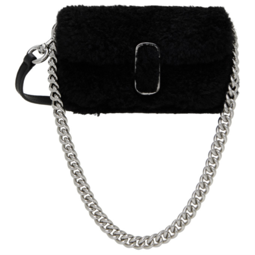 Marc Jacobs Black The Mini Faux-Fur Bag