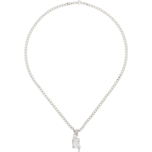 Alan Crocetti Silver Melt Curb Chain Necklace