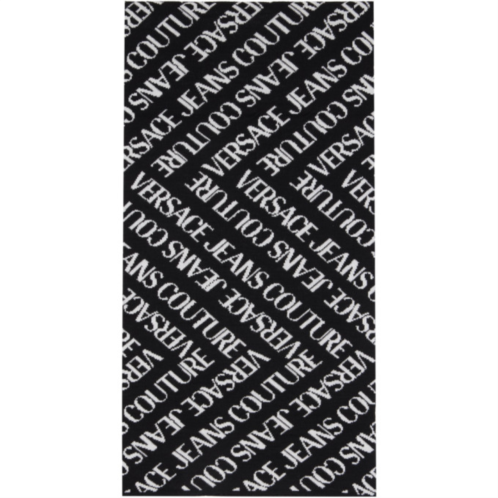 Versace Jeans Couture Black & White Logo Scarf