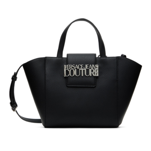 Versace Jeans Couture Black Faux-Leather Tote