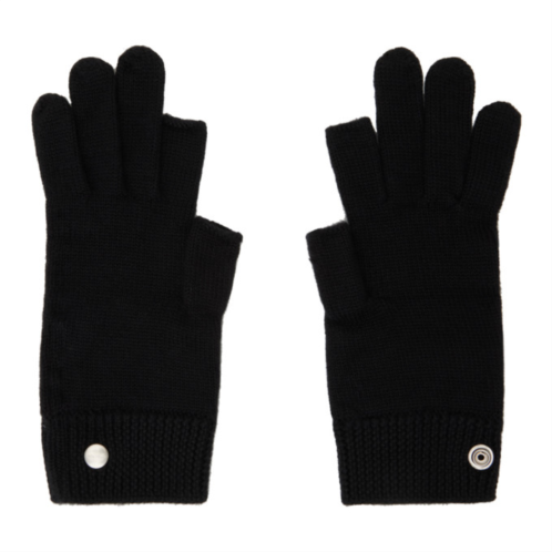 Rick Owens Black Touchscreen Gloves