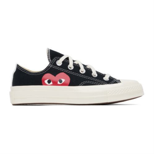 COMME des GARCONS PLAY Black Converse Edition Chuck 70 Low Top Sneakers