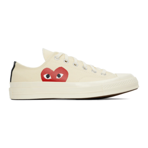 COMME des GARCONS PLAY Off-White Converse Edition Chuck 70 Low Top Sneakers