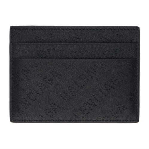 Balenciaga Black Perforated Card Holder