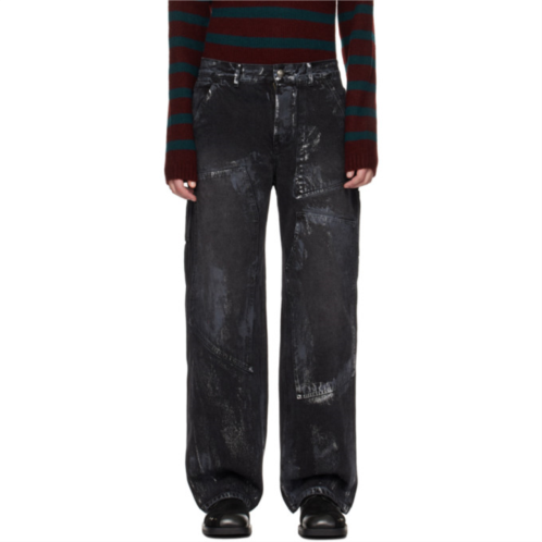 Andersson Bell Black Coated Jeans
