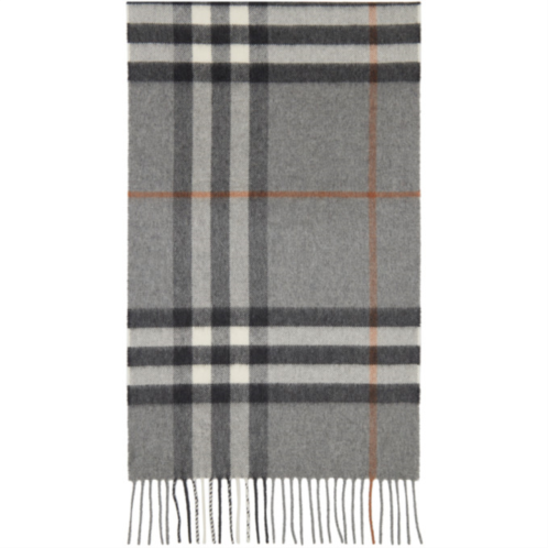 Burberry Gray Check Scarf