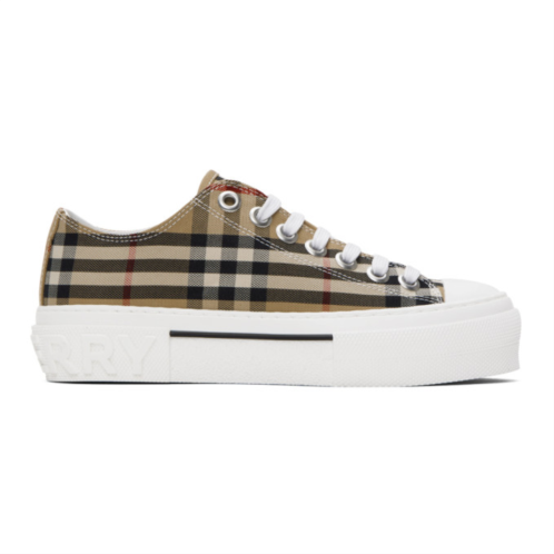 Burberry Beige Check Sneakers