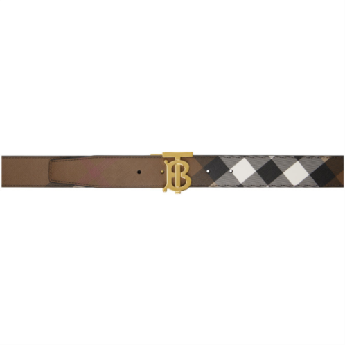 Burberry Reversible Brown Check TB Belt
