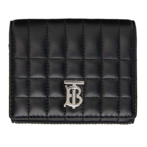 Burberry Black Quilted TB Wallet
