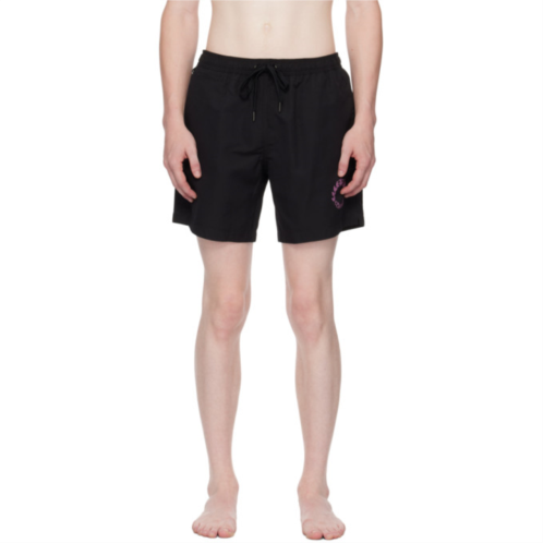 Burberry Black Printed Swim Shorts