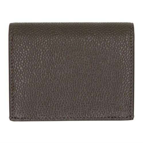 Thom Browne Brown Double Card Wallet