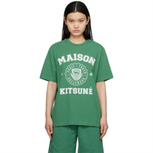 Maison Kitsune Green Hotel Olympia Edition Varsity T-Shirt
