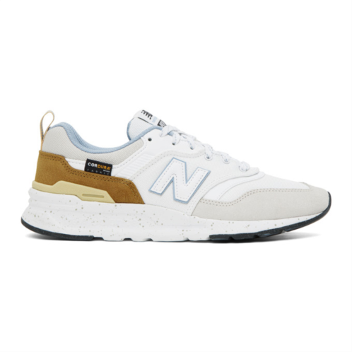 New Balance White & Gray 997H Sneakers