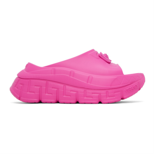 Versace Pink Medusa 95 Platform Sandals