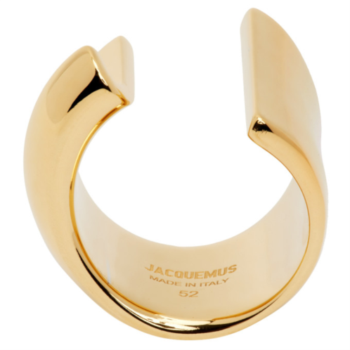 JACQUEMUS Gold Le Chouchou La Bague J Ring