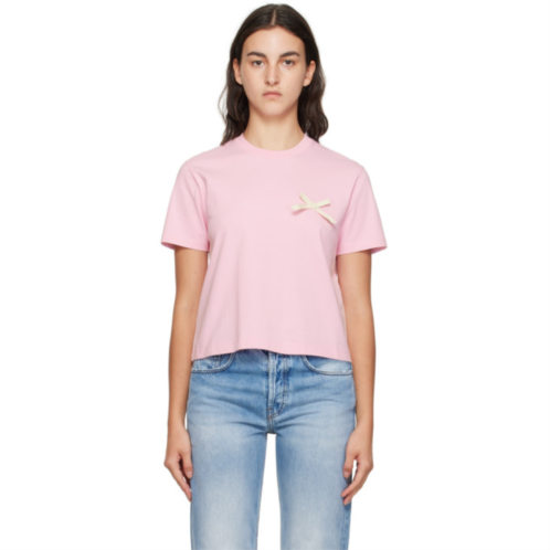JACQUEMUS Pink Le Chouchou Le T-Shirt Noeud T-Shirt