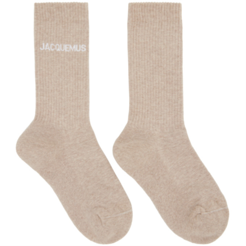 Beige Le Raphia Les Chaussettes Jacquemus Socks