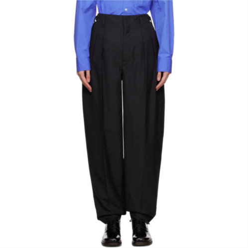LEMAIRE Gray Pleated Trousers