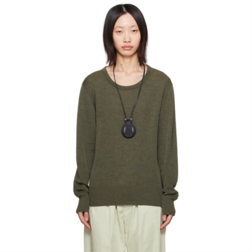 LEMAIRE Green Crewneck Sweater
