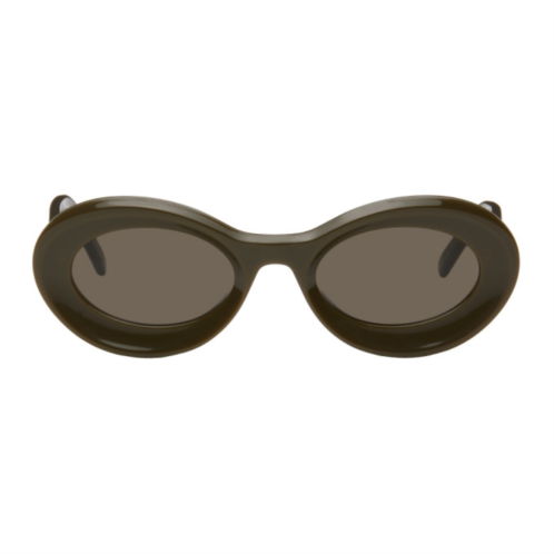 LOEWE Khaki Loop Sunglasses