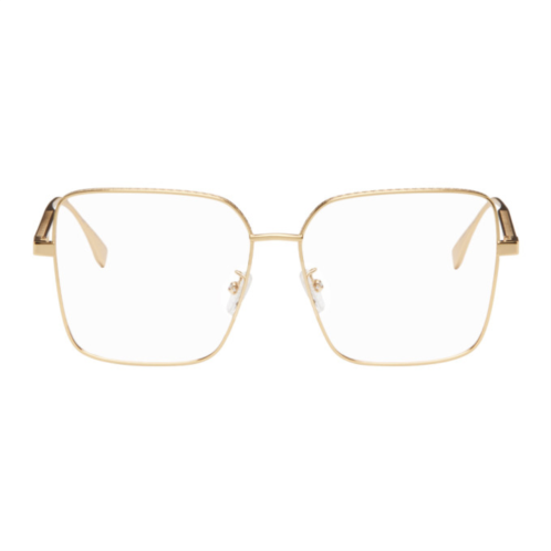 Fendi Gold Square Glasses