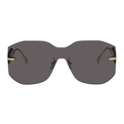 Black & Gold Fendigraphy Sunglasses
