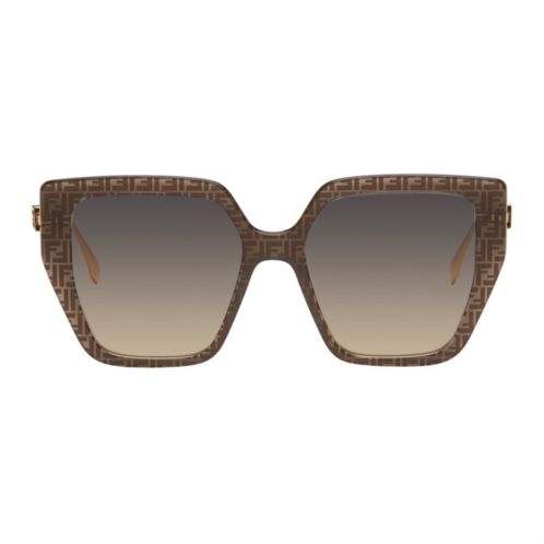 Fendi Brown Cat-Eye Sunglasses
