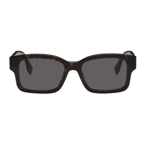 Fendi Tortoiseshell OLock Sunglasses