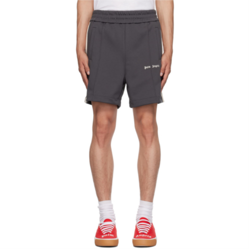 Palm Angels Gray Classic Track Shorts