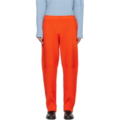 HOMME PLISSEE ISSEY MIYAKE Orange Rustic Sweatpants