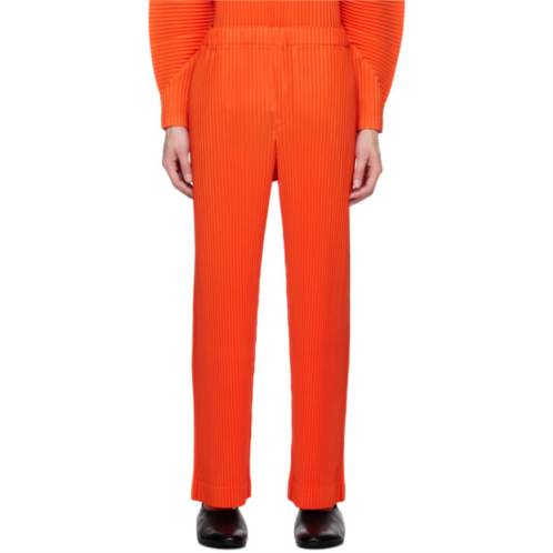 HOMME PLISSEE ISSEY MIYAKE Orange Monthly Color August Trousers