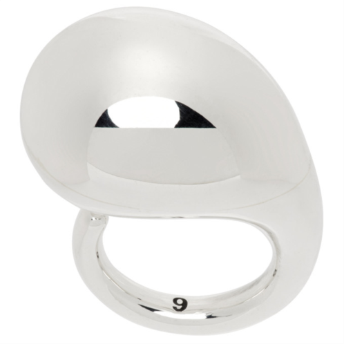 Bottega Veneta Silver Drop Ring