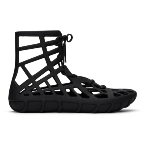 Bottega Veneta Black Atlas Sandals