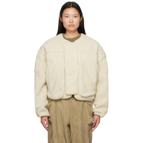 Entire Studios Off-White Fluffy Jacket