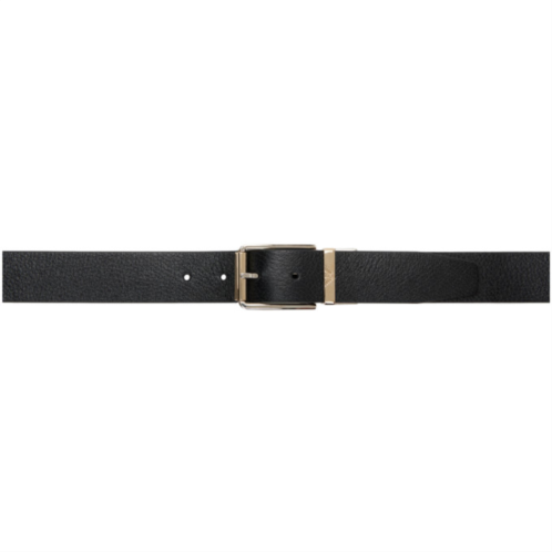 Emporio Armani Black Leather Belt