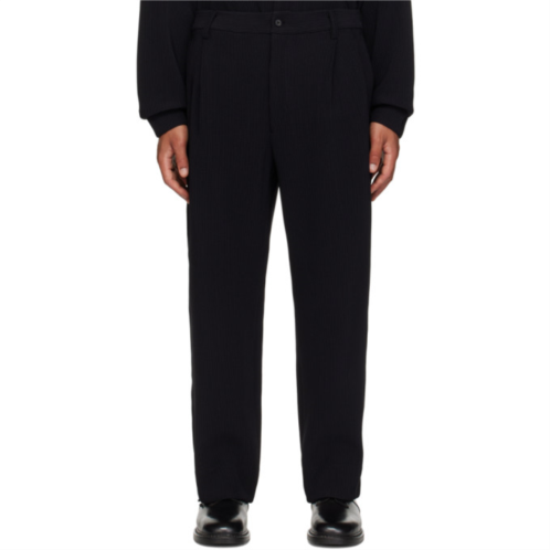 Stein Black Gradation Two Tuck Trousers