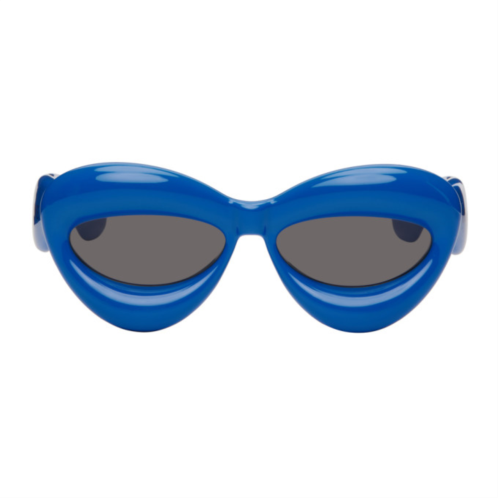 LOEWE Blue Inflated Cat-Eye Sunglasses